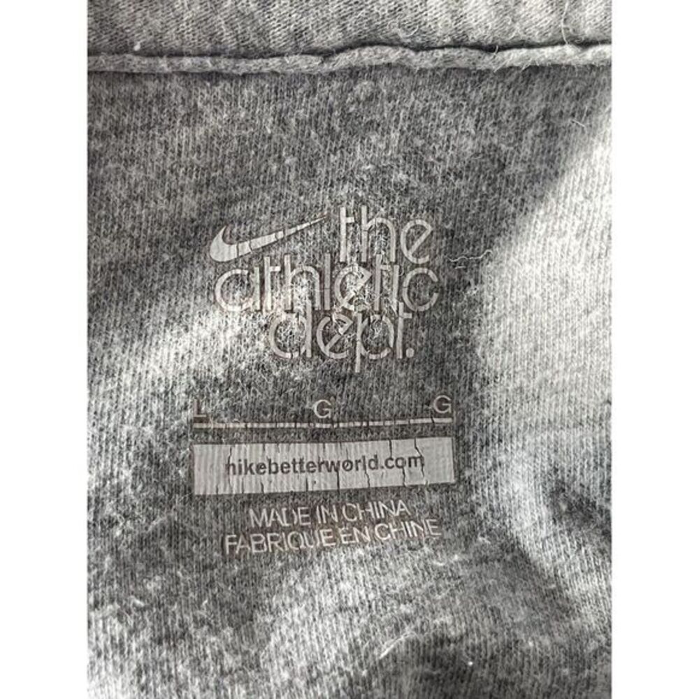Vintage Nike Hoodie Sweatshirt Unisex Large Full Zip Logo Gray Athletic Dept - Picture 4 of 4